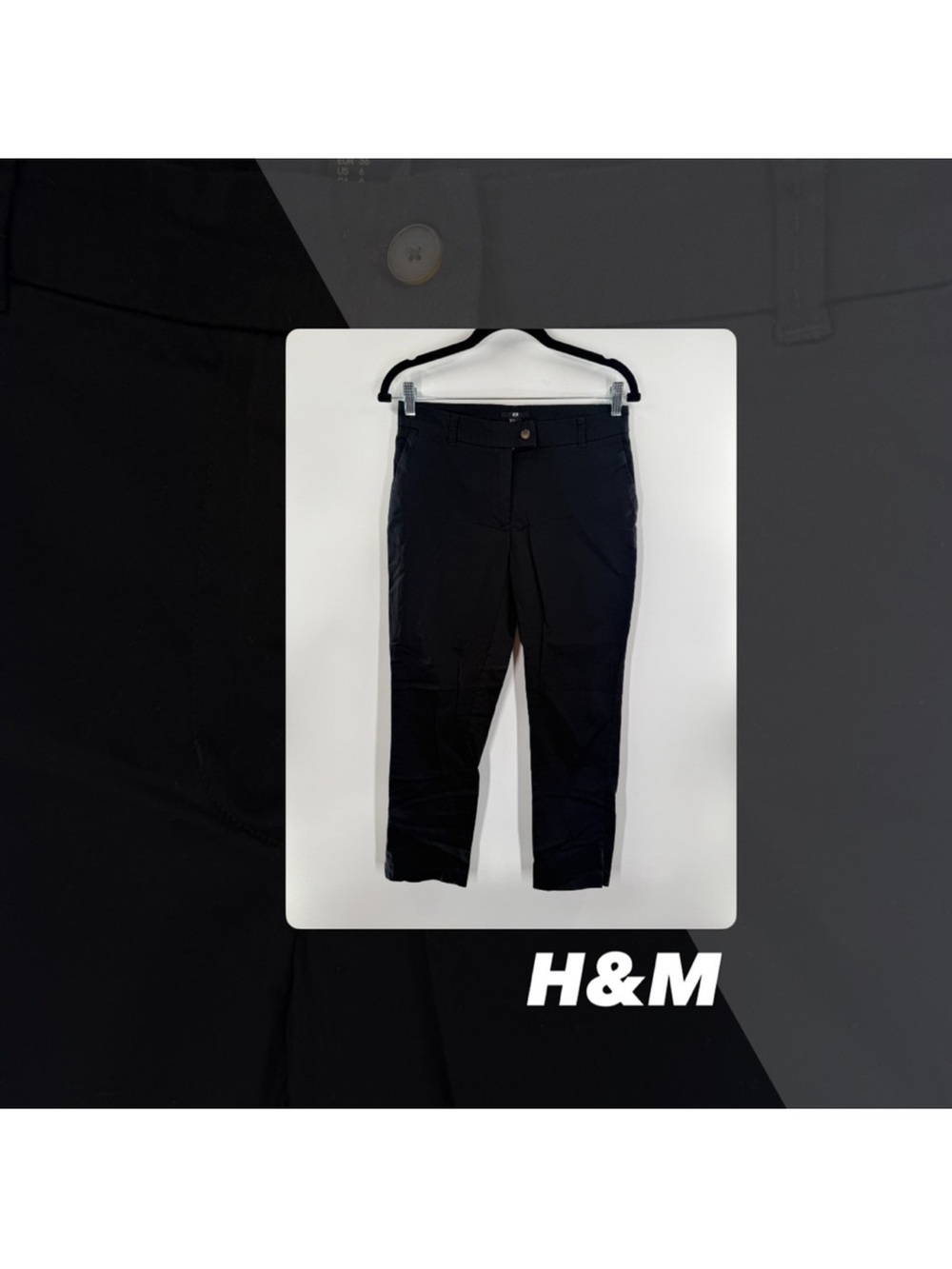 EUC H & M Tab Front Split Hem Pants